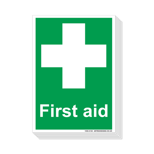 6-Pack First Aid Sign - Artbox Printers