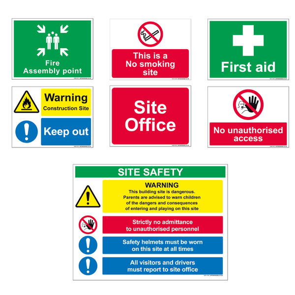 Medium Construction Site Sign Pack - Artbox Printers
