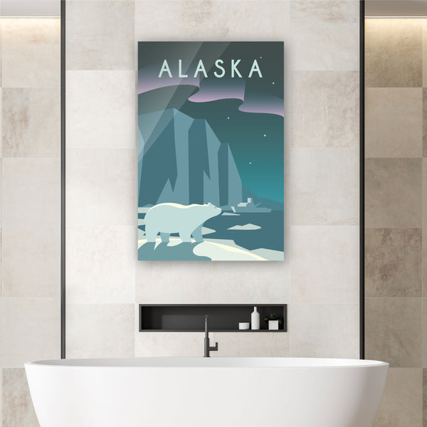 The Lone Polar Bear in Alaska - Artbox Printers