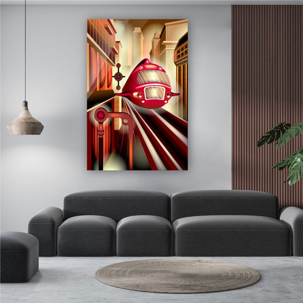 Futurism Train Art Deco - Artbox Printers