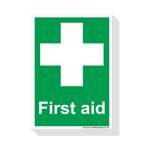 6-Pack First Aid Sign - Artbox Printers