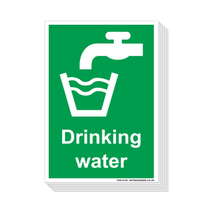 6-Pack Drinking Water Sign - Artbox Printers