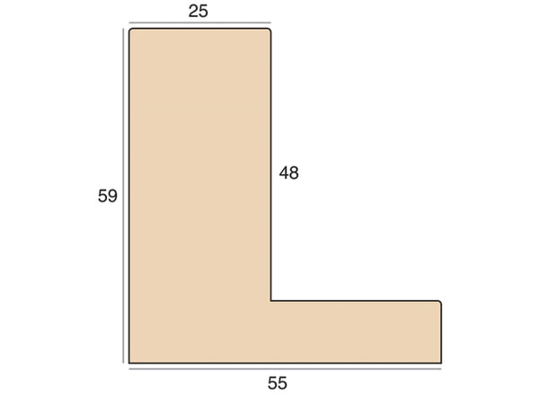 25x59mm 'Bloc' White