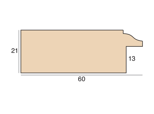 60mm 'Brompton' Limewash FSC 100%