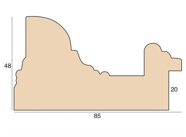 85mm 'Ledbury' Walnut Brown