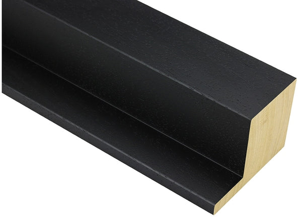 80mm 'Bloc' Black Open Grain