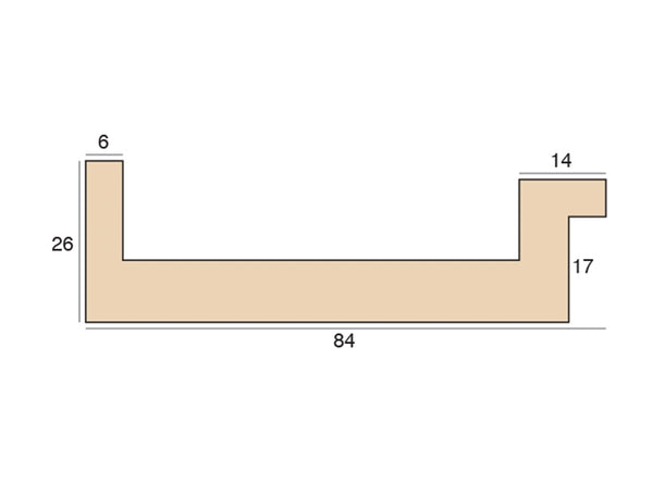 84mm 'Bare Wood' Ayous FSC 100%
