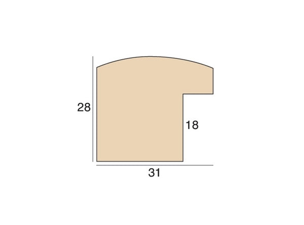 31mm 'Bare Wood' Ayous FSC Mix 70%