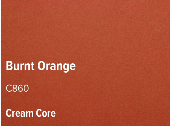 BURNT ORANGE   - Colourmount Cream Core Standard