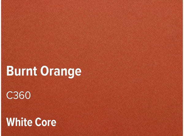 BURNT ORANGE   - Colourmount White Core Smooth