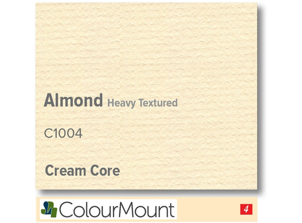 ALMOND   - Colourmount Cream Core Heavy Textured