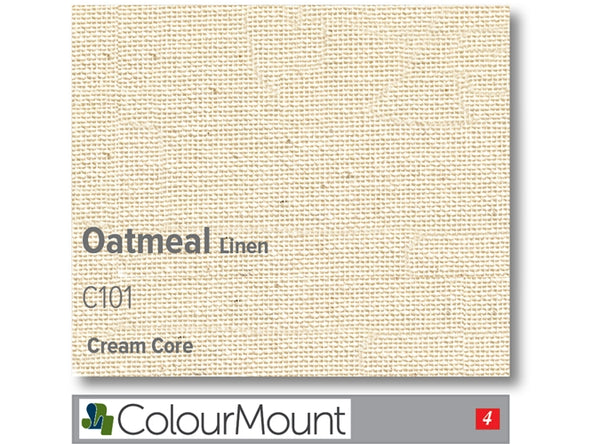 OATMEAL  - Colourmount Cream Core Linen