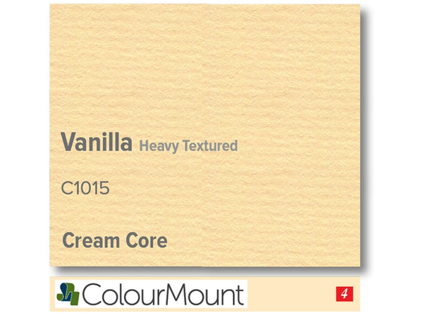 VANILLA   - Colourmount Cream Core Heavy Textured