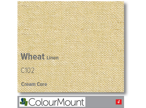 WHEAT   - Colourmount Cream Core Linen