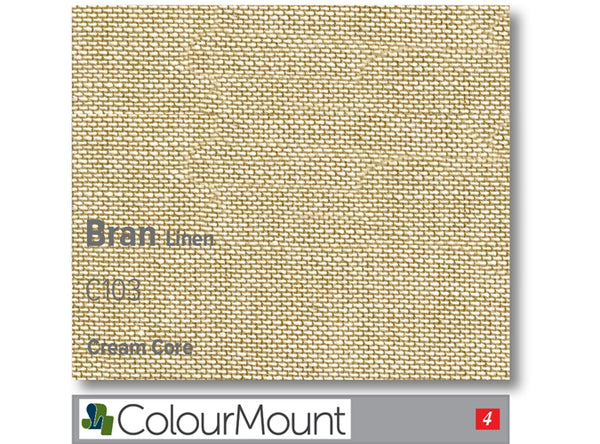 BRAN   - Colourmount Cream Core Linen