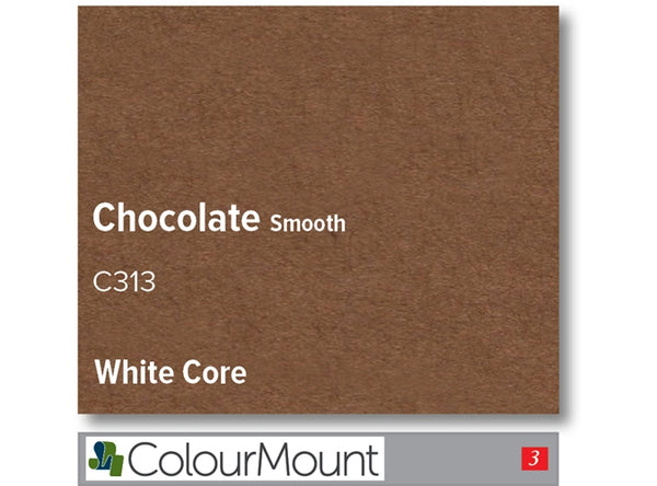 CHOCOLATE   - Colourmount White Core Smooth