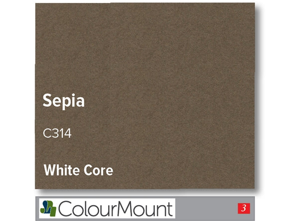 SEPIA   - Colourmount White Core Smooth