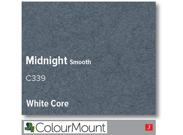 MIDNIGHT   - Colourmount White Core Smooth