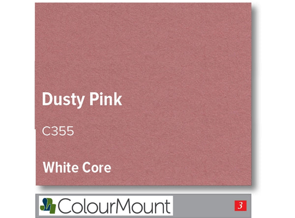 DUSTY PINK   - Colourmount White Core Smooth