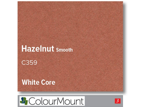 HAZELNUT   - Colourmount White Core Smooth