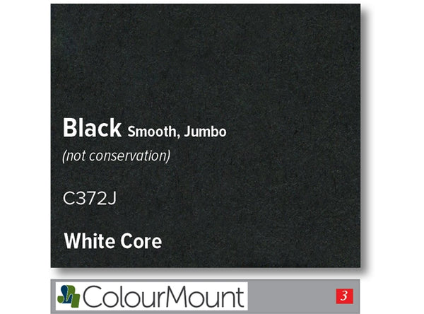BLACK   - Colourmount White Core Smooth