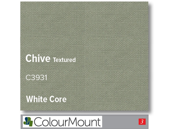 CHIVE   - Colourmount White Core Textured