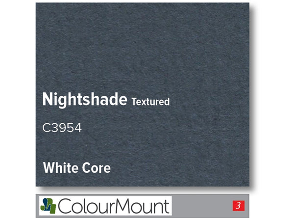 NIGHTSHADE   - Colourmount White Core Textured