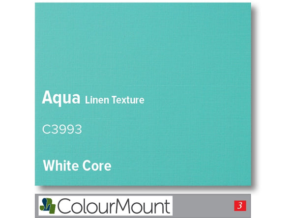 Aqua  - Colourmount White Core Smooth