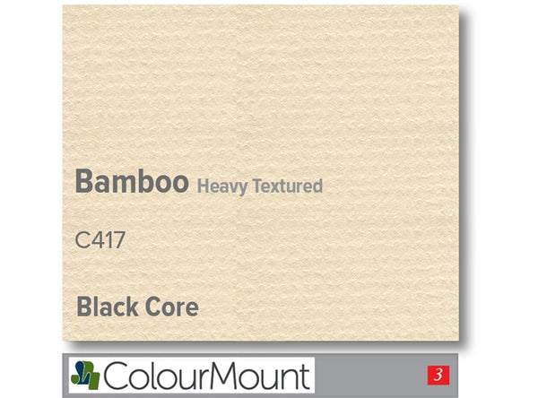 BAMBOO   - Colourmount Black Core Heavy Textured