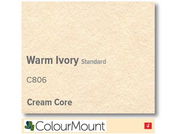WARM IVORY  - Colourmount Cream Core Standard