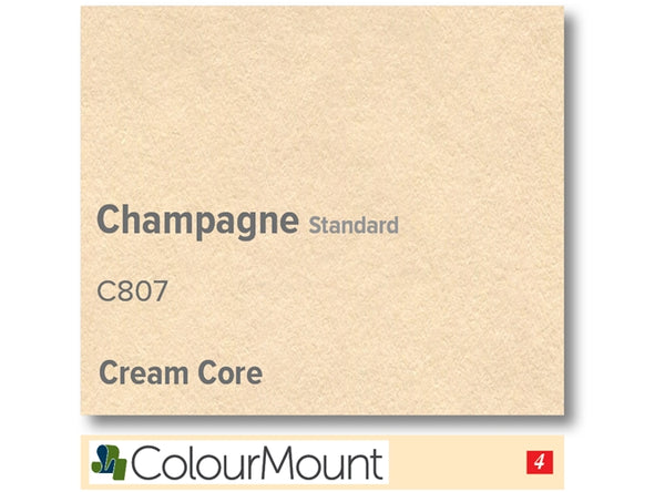 CHAMPAGNE  - Colourmount Cream Core Standard