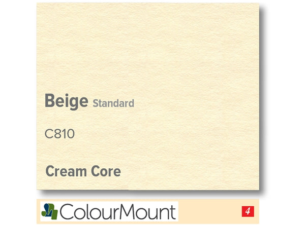 BEIGE  - Colourmount Cream Core Standard