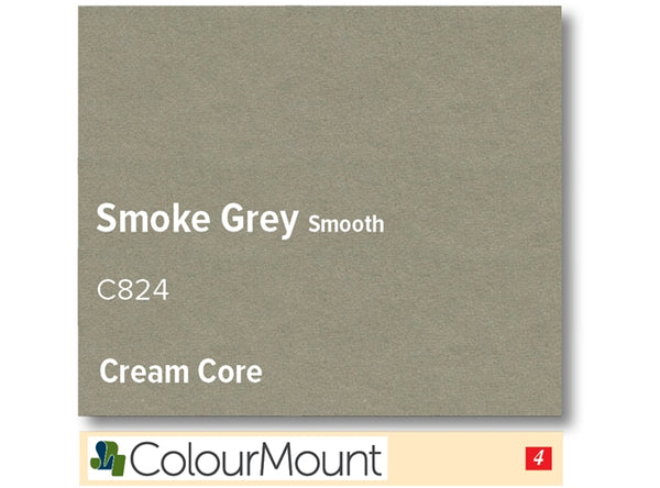 SMOKE GREY  - Colourmount Cream Core Standard