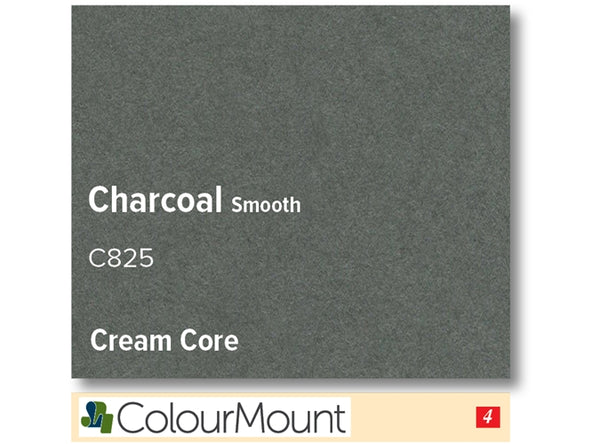CHARCOAL  - Colourmount Cream Core Standard
