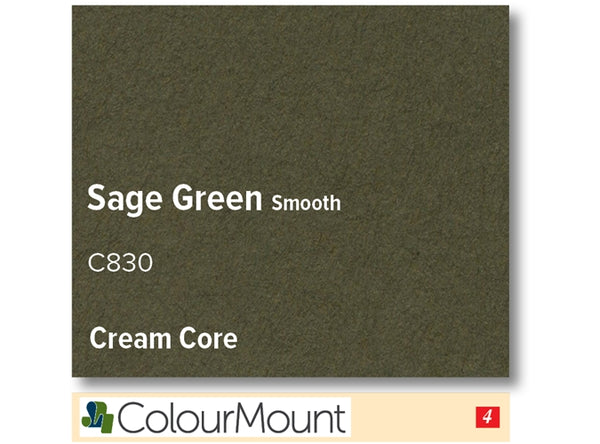 SAGE GREEN  - Colourmount Cream Core Standard