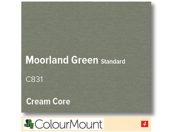MOORLAND GREEN  - Colourmount Cream Core Standard