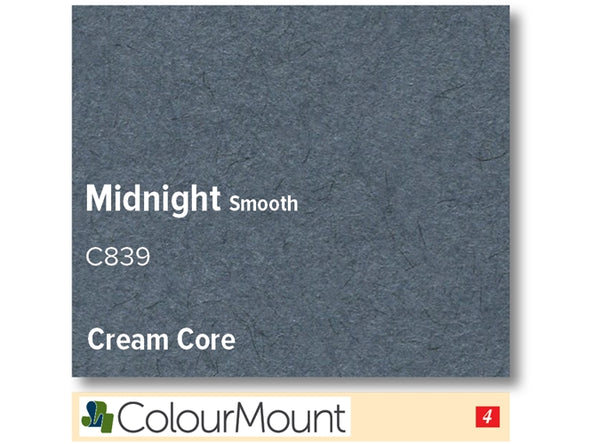 MIDNIGHT   - Colourmount Cream Core Standard