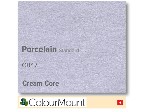 PORCELAIN   - Colourmount Cream Core Standard