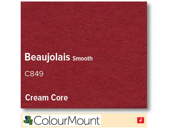 BEAUJOLAIS   - Colourmount Cream Core Standard