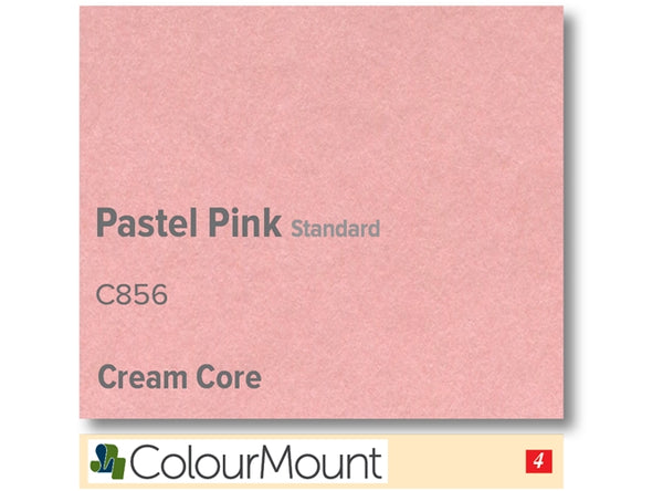 PASTEL PINK   - Colourmount Cream Core Standard