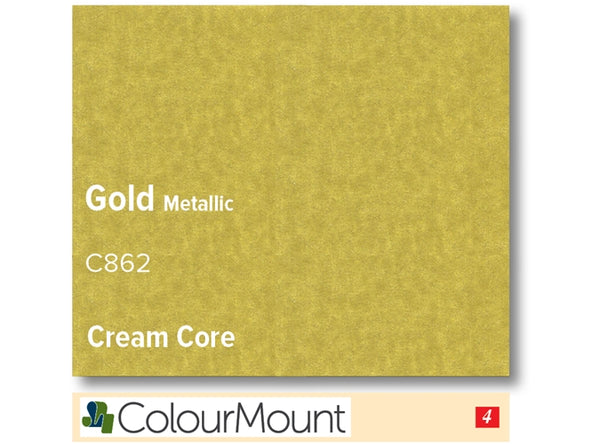 GOLD   - Colourmount Cream Core Metallic