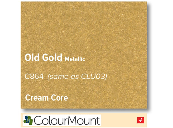 OLD GOLD  - Colourmount Cream Core Metallic