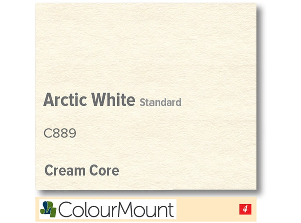 ARCTIC WHITE   - Colourmount Cream Core Standard