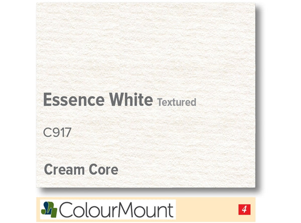 ESSENCE WHITE  - Colourmount Cream Core Textured