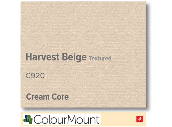 HARVEST BEIGE  - Colourmount Cream Core Textured