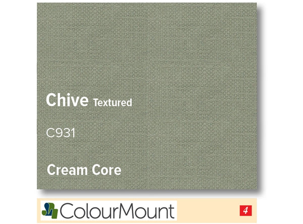 CHIVE   - Colourmount Cream Core Textured