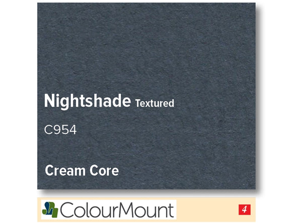 NIGHTSHADE   - Colourmount Cream Core Textured