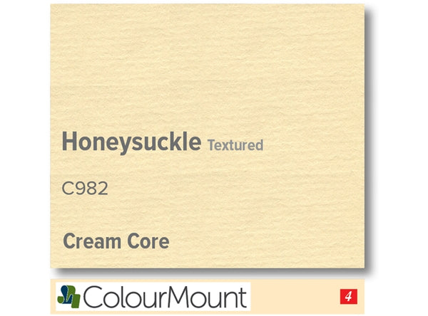 HONEYSUCKLE  - Colourmount Cream Core Textured