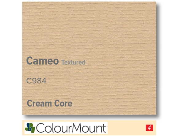 CAMEO   - Colourmount Cream Core Textured