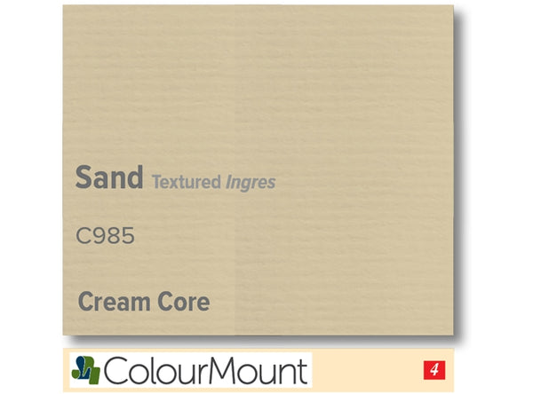 SAND INGRES  - Colourmount Cream Core Textured